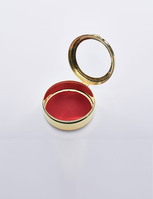 reliquiario ottone dorato
