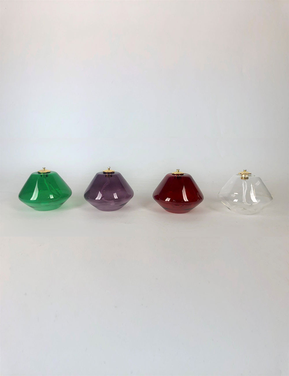 Set Lampada avvento in vetro per cera liquida