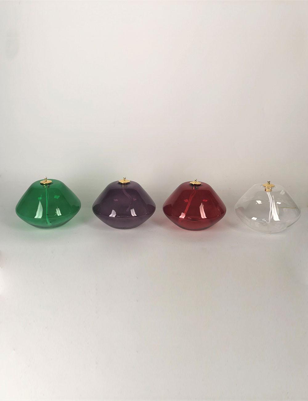 Set Lampada avvento in vetro per cera liquida