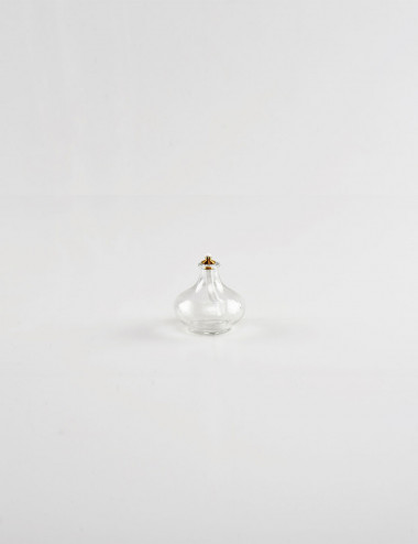 Lampada modello Cipollina in vetro trasparente