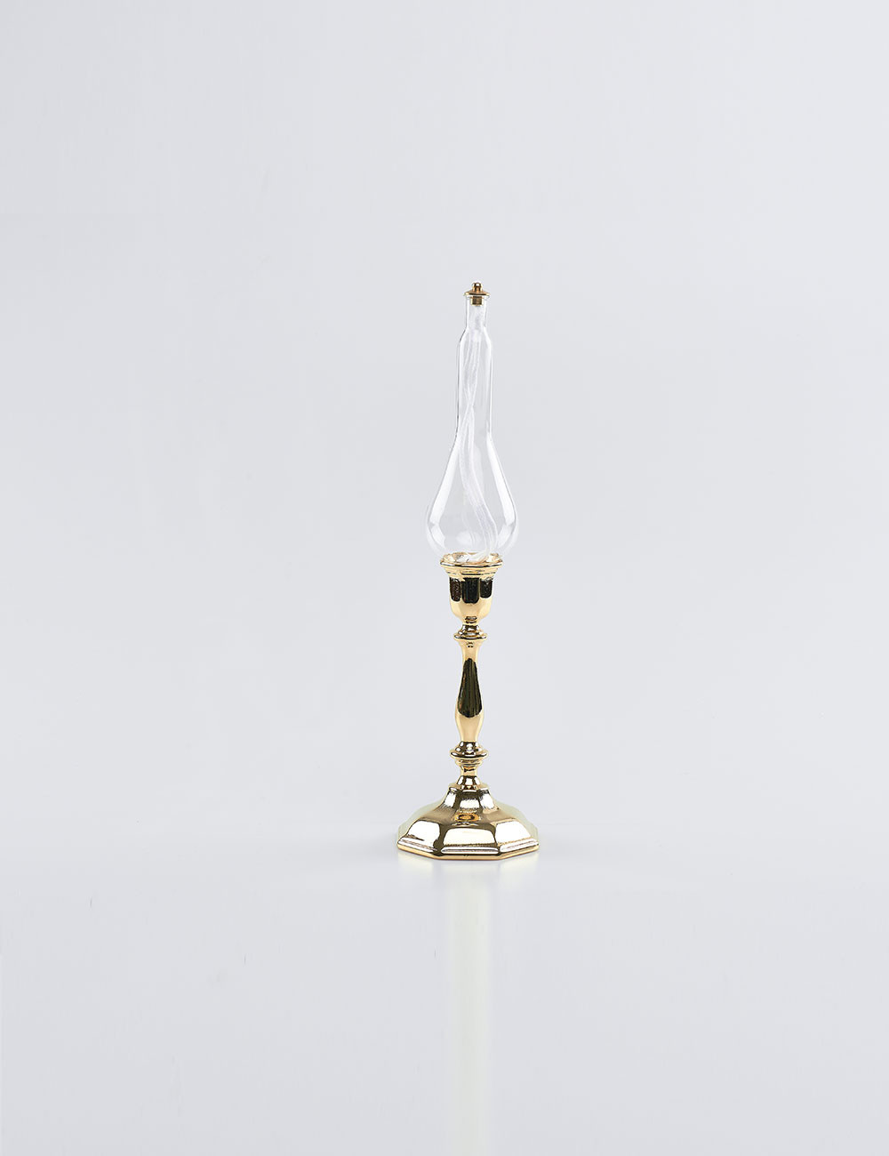 Lampada modello ottagonale a cera liquida