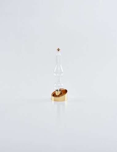 Lampada modello iris a una fiamma a cera liquida