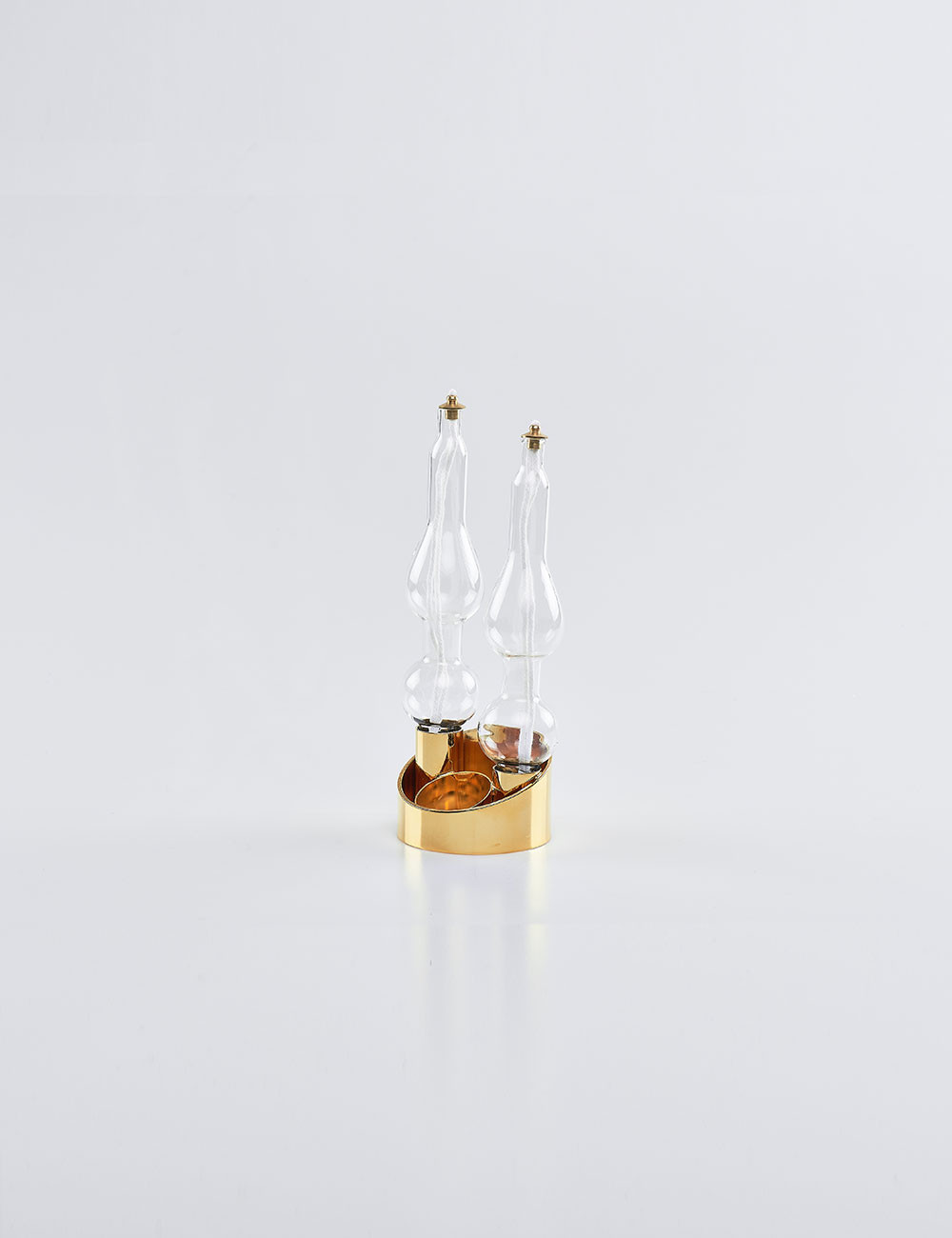 Lampada modello iris a due fiamma a...