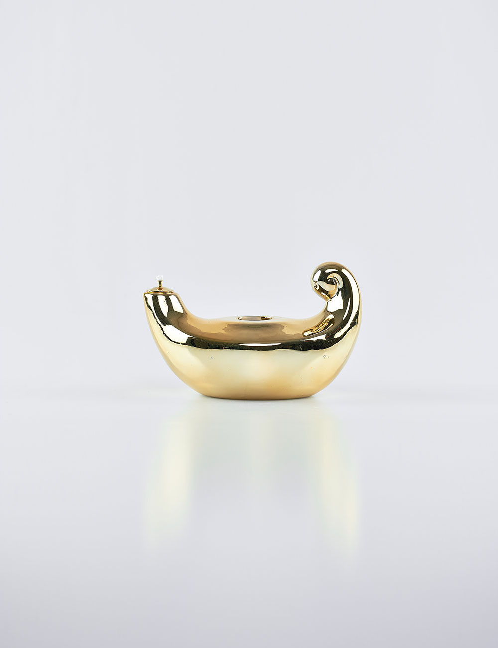 Lucerna in porcellana dorata 12 cm...