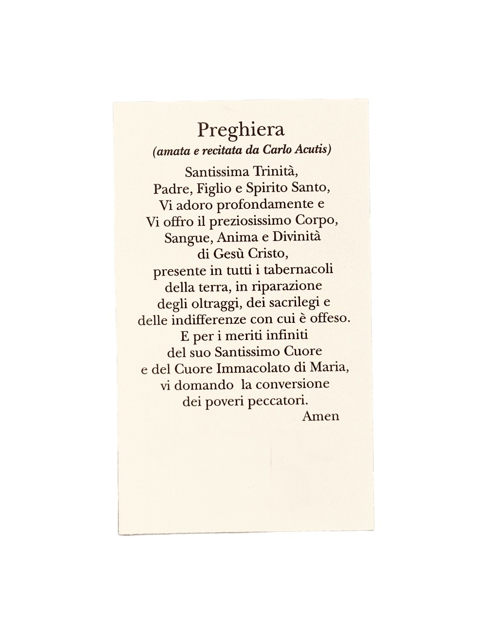 Medaglietta Carlo Acutis in metallo a...