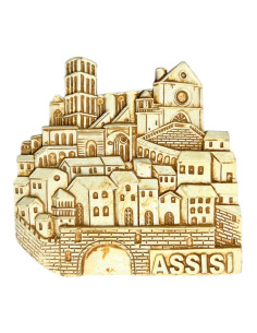 Calamita Basilica San Francesco e Città di Assisi in Resina